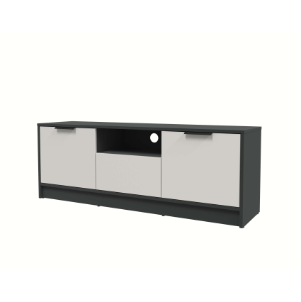 Тумба КТ-ТВ3-50 (Антрацит ЛДСП/ Персидский жемчуг ЛДСП) Ш1360 В495 Г355