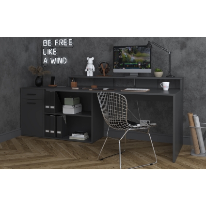 Стол компьютерный Skill-3 (Антрацит) Ш1600 В919 Г1150