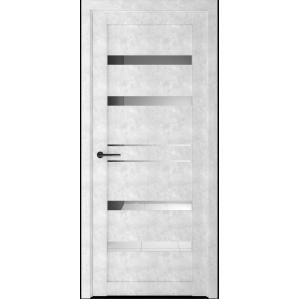Дверь межкомнатная Дрезден (Бетон светлый/ Стекло Графит)