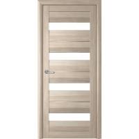 Дверь межкомнатная Барселона (Лиственница Мокко/ Белый Акрилат) 