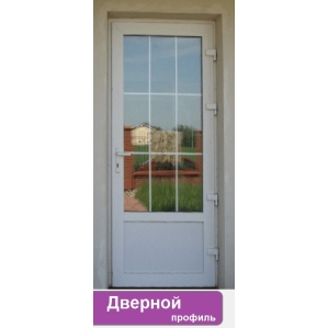 Дверь входная ПВХ наружная "М3" (Белая/ Белая)