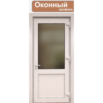 Дверь ПВХ внутренняя "М2" (Белая/ Белая)