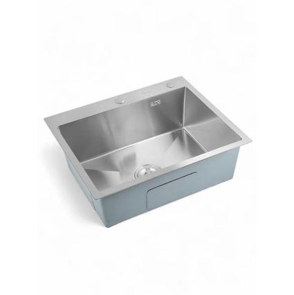 Мойка кухонная DIADONNA S7050-1 Декор Соты (сатин SATIN DECOR)