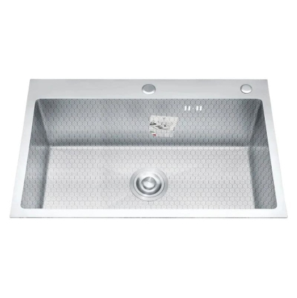 Мойка кухонная DIADONNA S7050-1 Декор Соты (сатин SATIN DECOR)