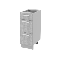 Шкаф нижний Компо НШ30рш3 (1м+2б) (Бетон)