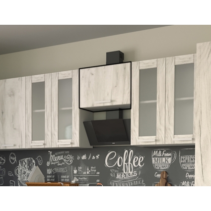 Шкаф верхний под вытяжку Компо ВШГ50-360 (Дуб Белый)