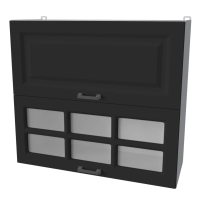 Шкаф верхний Деко Soft-touch ВШ80-720-2дг(1ст) (Пепел)