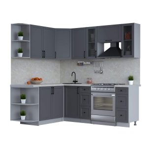 Готовая кухня Тренд Soft-touch 1,7х2,2 (Пепел/ Пепел)