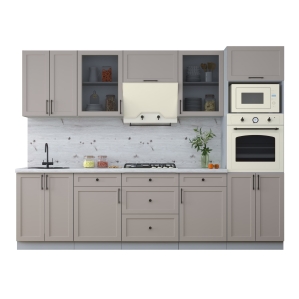 Готовая кухня Тренд Soft-touch 2,8В (Луна/ Луна) Готовая кухня Тренд Soft-touch 2,8В (Луна/ Луна)