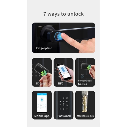 Входная дверь Бастион 2.0.1 SMART с умным замком (ПВХ Графит-Дуб Вотан/ ПВХ Белый) Рис. 6