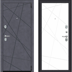 Входная дверь Прайм-R 15.15 (Graphite Art/ Super White)