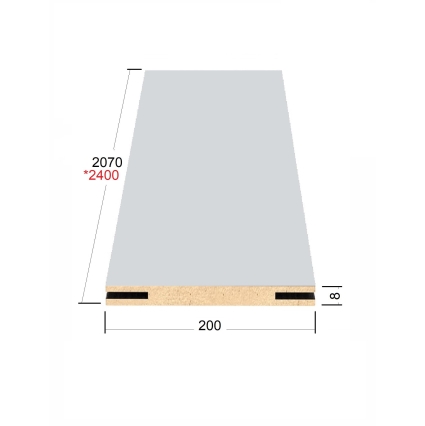 Добор телескопический Мегаполис 200х8х2070 (Дуб Нордик)