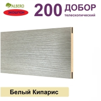 Добор телескопический Мегаполис 200х8х2070 (Белый Кипарис)