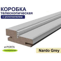 Коробка телескопическая с уплотнителем Эльпорта 32х70х2070 (Nardo Grey) Полипропилен